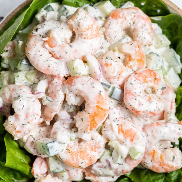 Shrimp Salad on Lettuce