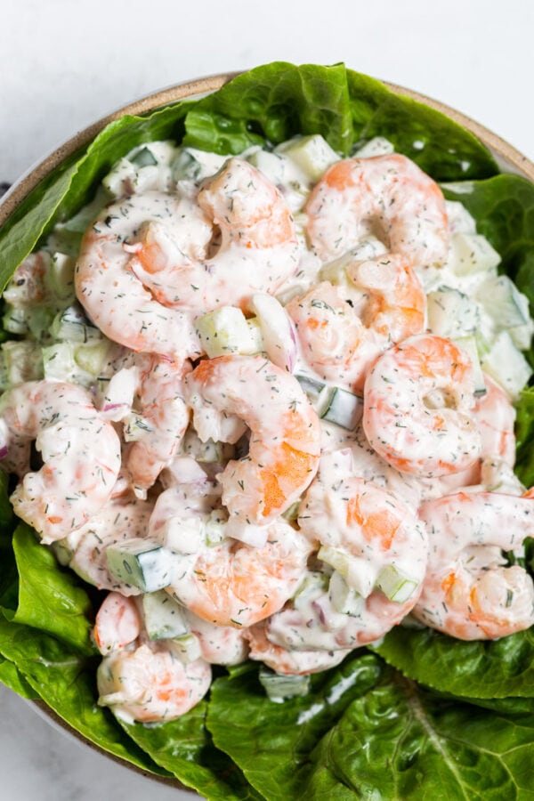 Shrimp Salad on Lettuce