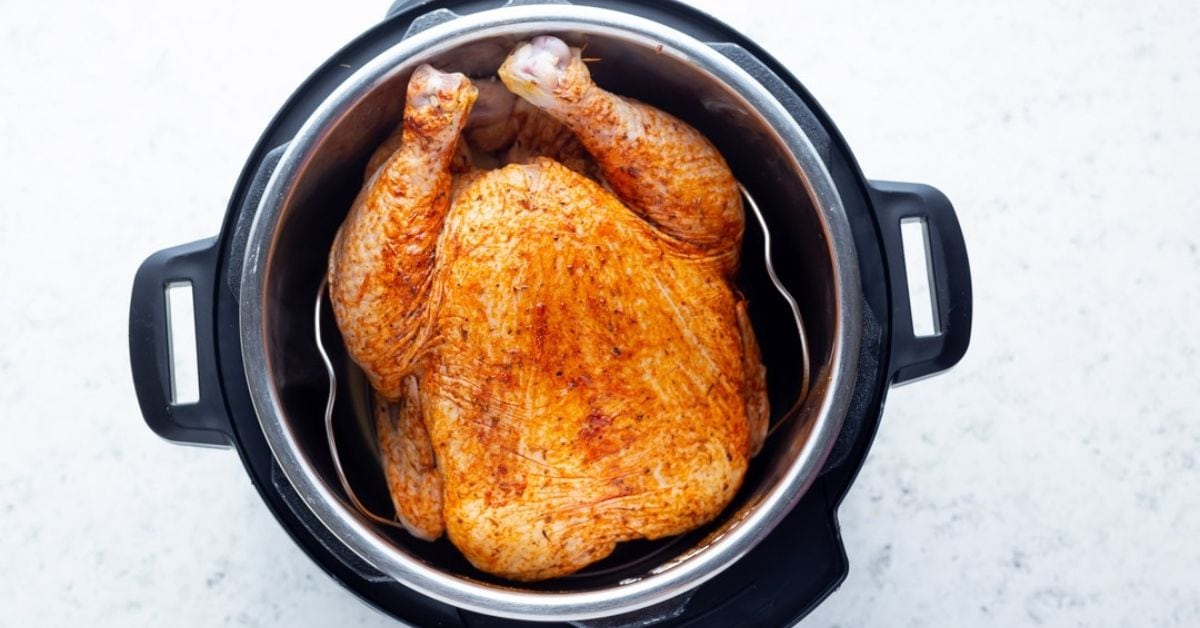 Tracy Cooks in Austin: Whole Chicken in the pressure cooker, the new Nesco  Digital Pressure Cooker, a slight redo. One chicken, one pressure cooker  equals loads of cooked meat and 8 cups