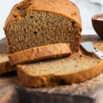 gluten free banana bread sliced